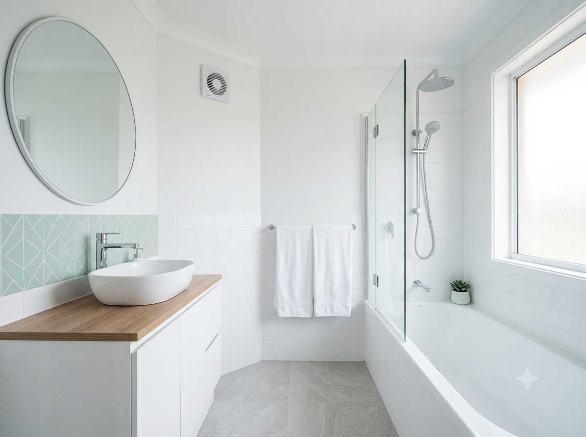 Bathroom after remediation
