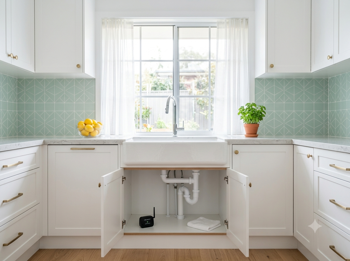 Clean, bright kitchen