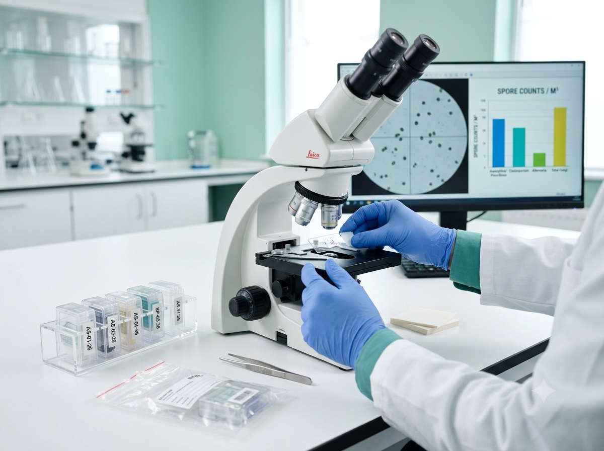 Lab analysis of air samples